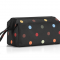 Kozmetická taška TRAVELCOSMETIC dots z vodeodolného polyesteru 26x18x13,5 cm v čiernej farbe s