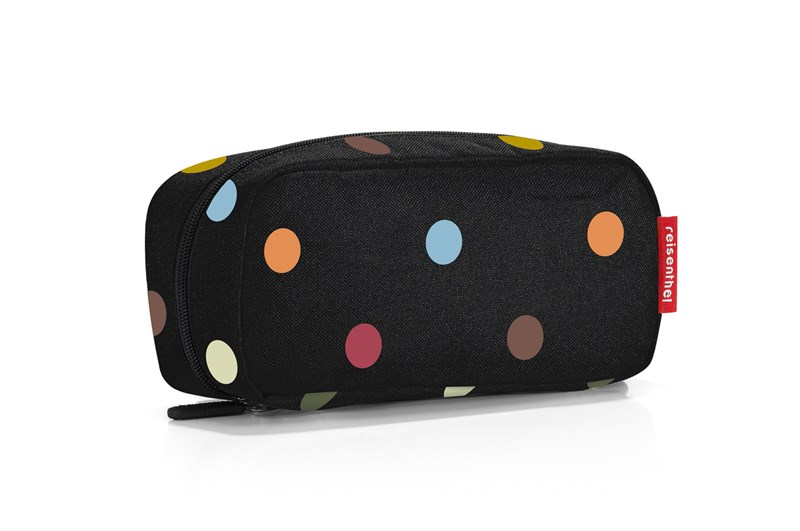 Púzdro MULTICASE dots z vodeodolného polyesteru 21x10x7 cm v čiernej farbe s bodkami, Reisenthel