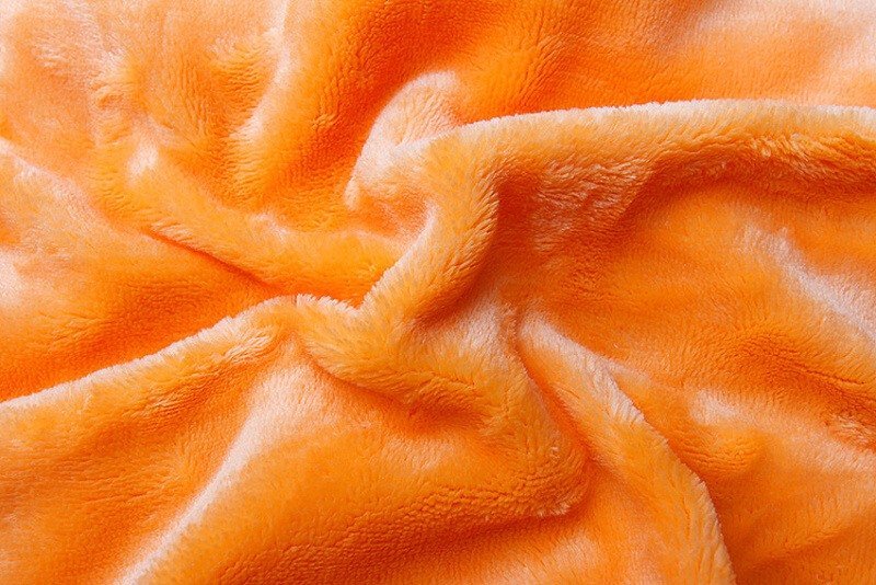 Posteľné prestieradlo Mikroflanel oranžová svetlá