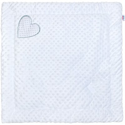 Luxusná Zavinovačka z Minky New Baby biela 73x73 cm