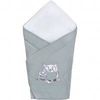 Zavinovačka New Baby Sovičky sivá