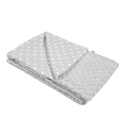 Detská deka z Minky New Baby sivá 80x102 cm