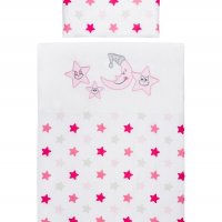 3-dielne posteľné obliečky Belisima Veselé Hviezdičky 100/135 ružové