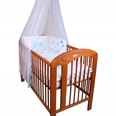 6-dielne posteľné obliečky Belisima Veselé Hviezdičky 100/135 modré