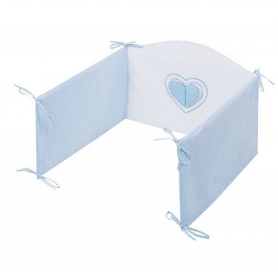 5-dielne posteľné obliečky Belisima Tri srdcia 100/135 bielo-modré