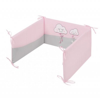 5-dielne posteľné obliečky Belisima Obláčiky 100/135 rúžové