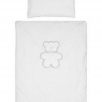 3-dielne posteľné obliečky Belisima Biely medvedík 100/135