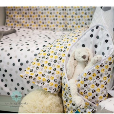 3-dielne posteľné obliečky Belisima Mačiatka 90/120 žlté