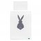 5-dielne posteľné obliečky Belisima Králiček 90/120 bielo-sivé