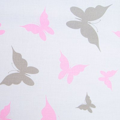 2-dielne posteľné obliečky New Baby 90/120 cm biele motýle