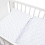 2-dielne posteľné obliečky New Baby 100/135 cm biele sivé hviezdičky