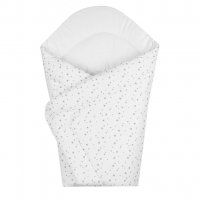 Detská zavinovačka New Baby biela sivé hviezdičky