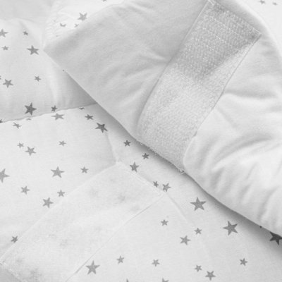 Detská zavinovačka New Baby biela sivé hviezdičky