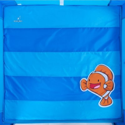 Detská skladacia ohrádka CARETERO Quadra blue