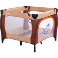 Detská skladacia ohrádka CARETERO Quadra brown