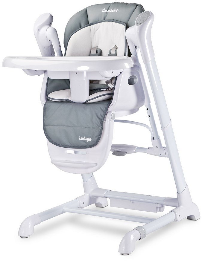 Detská jedálenská stolička 2v1 Caretero Indigo grey