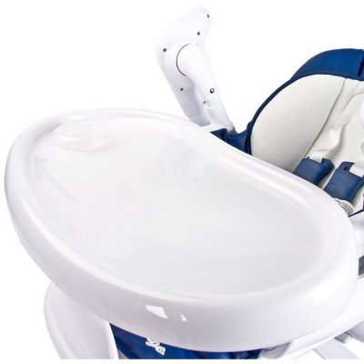 Detská jedálenská stolička 2v1 Caretero Indigo grey