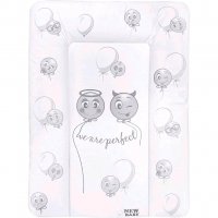 Prebaľovacia podložka mäkká New Baby Emotions biela 70x50cm