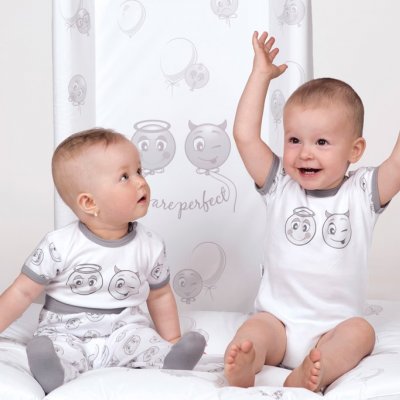 Prebaľovacia podložka mäkká New Baby Emotions biela 70x50cm