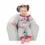 Detské kreslo z Minky New Baby Líška sivé