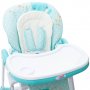 Jedálenská stolička NEW BABY Minty Fox - ekokoža a vložka pre bábätká