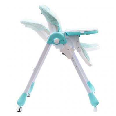 Jedálenská stolička NEW BABY Minty Fox - ekokoža a vložka pre bábätká