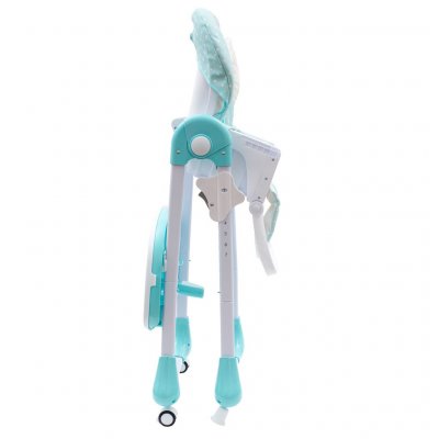 Jedálenská stolička NEW BABY Minty Fox - ekokoža a vložka pre bábätká