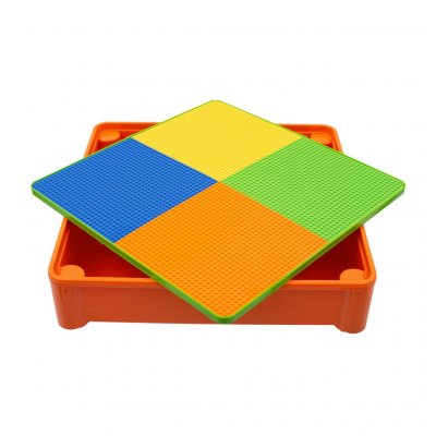 Detská sada stolček a dve stoličky NEW BABY oranžová