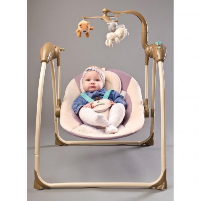 Detská hojdačka CARETERO LOOP beige