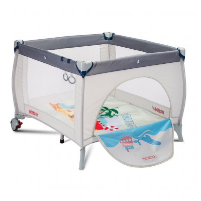 Detská skládacia ohrádka CARETERO Holiday grey