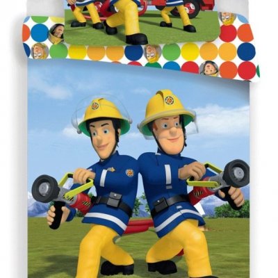 Detské obliečky Požiarnik Sam colors