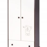 Detská skriňa Drewex Malý medvedík a motýlik orechová