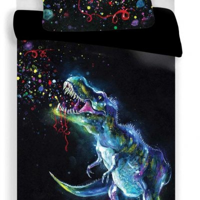 Posteľné obliečky Dinosaur Black