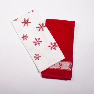 Kuchynské utierky Froté Holy červené