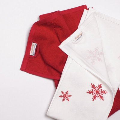 Kuchynské utierky Froté Holy červené