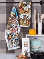 Kuchynské utierky Jeseň a Zima Josef Lada