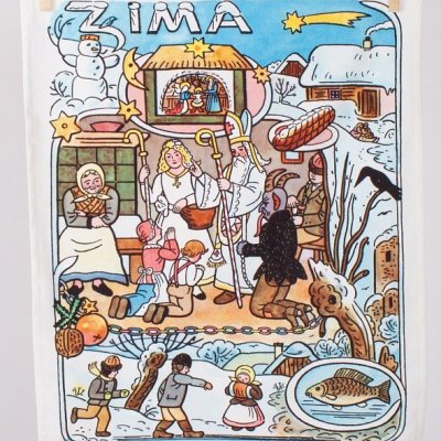 Kuchynské utierky Jeseň a Zima