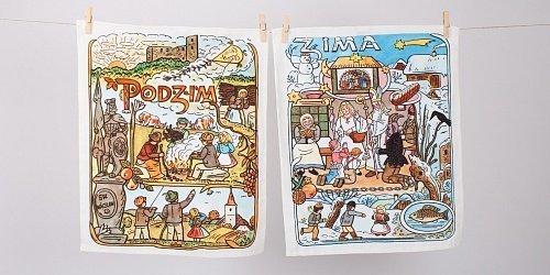 Kuchynské utierky Jeseň a Zima