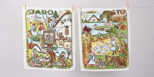 Kuchynské utierky Jar a Leto