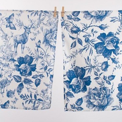 Kuchynské utierky Modrotlač