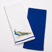 Kuchynská utierka vaflová Páv