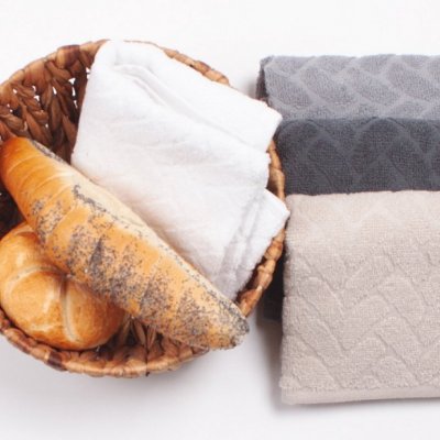 Kuchynská utierka froté Linea ružová