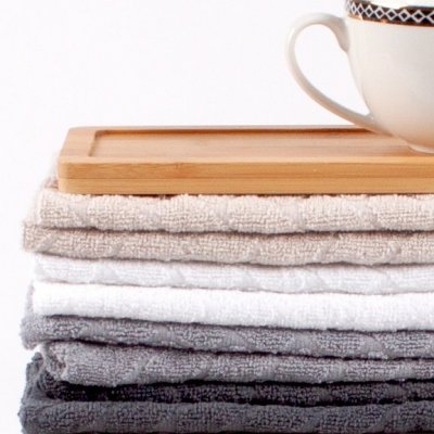 Kuchynská utierka froté Linea ružová