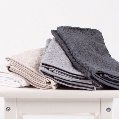 Kuchynská utierka froté Linea ružová