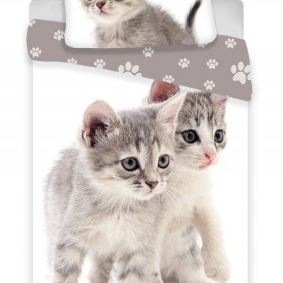 Posteľné obliečky Kitten grey