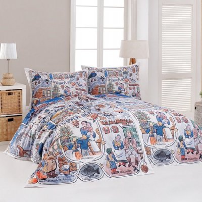 Posteľné obliečky Vianoce Josef Lada