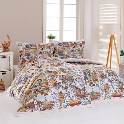 Posteľné obliečky Štyri ročné obdobia Josef Lada