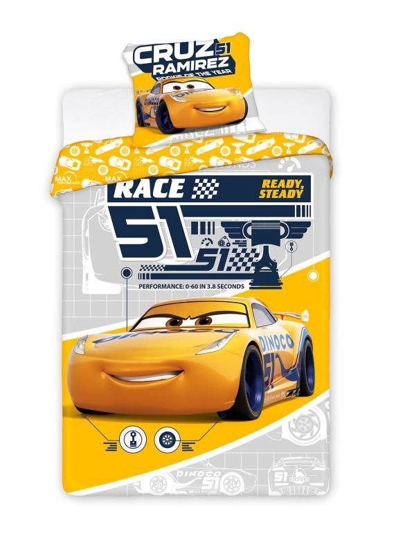 Detské obliečky Cars 3 Cruz