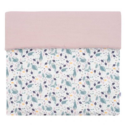 Detská deka s výplňou New Baby Vafle fialová králičky 80x102 cm