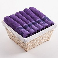 Uterák pre hostí Flora tmavo fialová 6ks